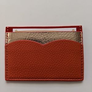 Anthropologie Card Holder Orange